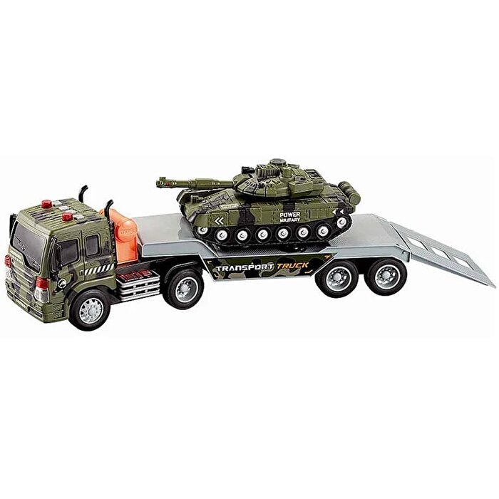 1:16 Ölçek Sesli ve Işıklı Askeri Taşıyıcı Tır