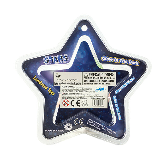 Karanlıkta Parlayan İçi Dolu Yıldızlar 21012