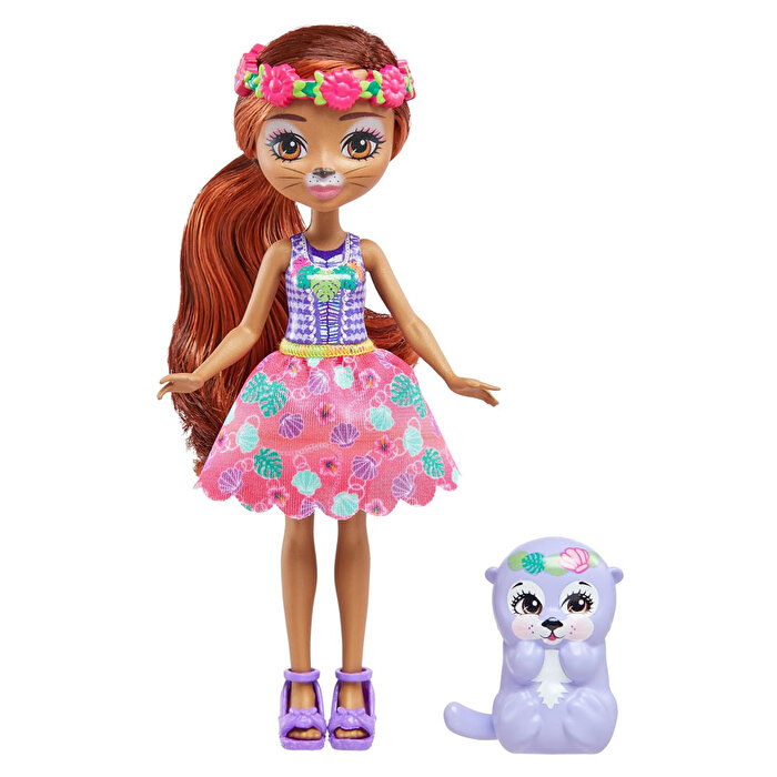 Enchantimals Popüler Karakter Bebekler Oneda Otter ve Kelpie HXB98