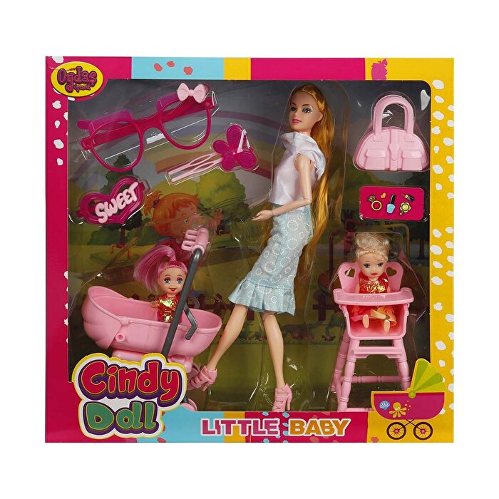 Cindy Pusetli ve Mama Sandalyeli Oyun Seti