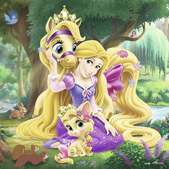 Ravensburger Puzzle 3x49 Parça Belle Cindirella Rapunzel