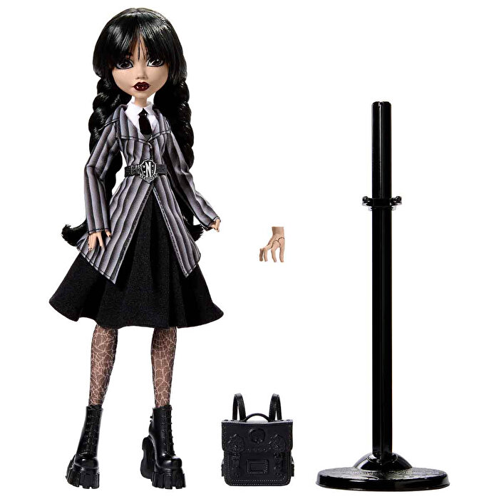 Monster High Wednesday Addams Okul Üniformalı Bebek HXJ04