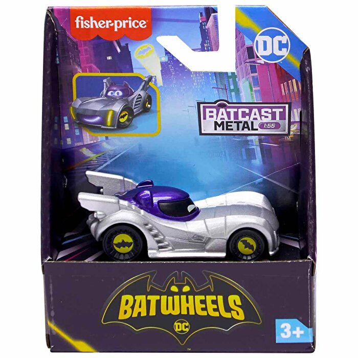 Fisher Price Dc Batwheels 1:55 Ölçekli Arabalar Armored Bam The Batmobile