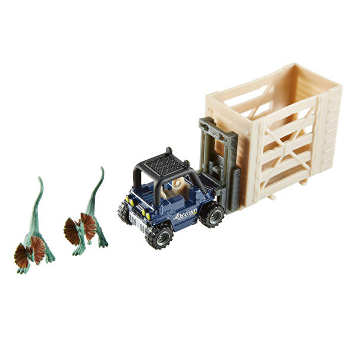 Matchbox Jurassi̇c World Di̇no Transporter Arabaları Dilophosaurus Lifter JGM09
