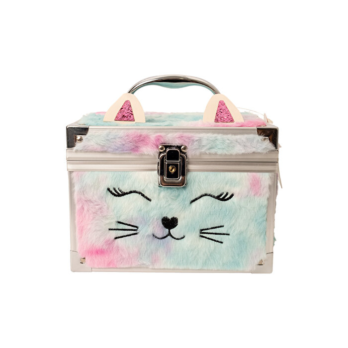 Lukky Kedili Peluş Makyaj Çantası