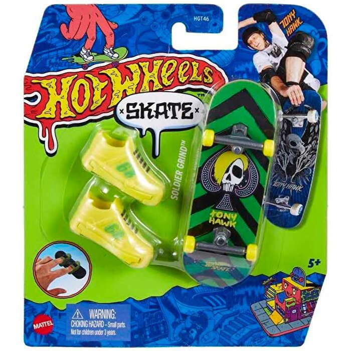Hot Wheels Skate Parmak Kaykay ve Ayakkabı Soldier Grind HNG26