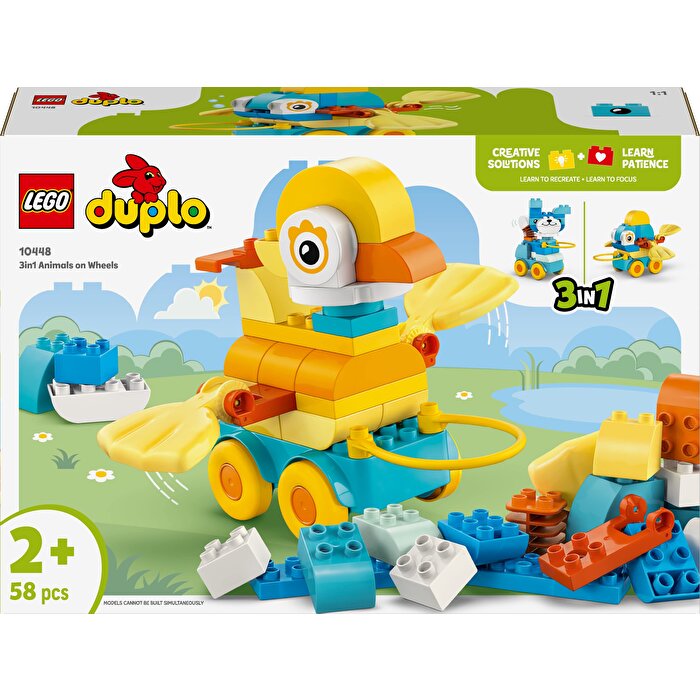 LEGO Duplo 3’ü 1 Arada Tekerlekli Hayvanlar 10448