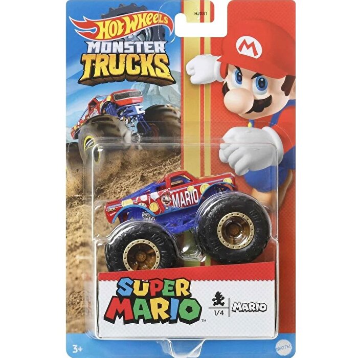 Hot Wheels Monster Trucks Gösteri Dünyası Temalı 1:64 Arabalar Mario HCR75