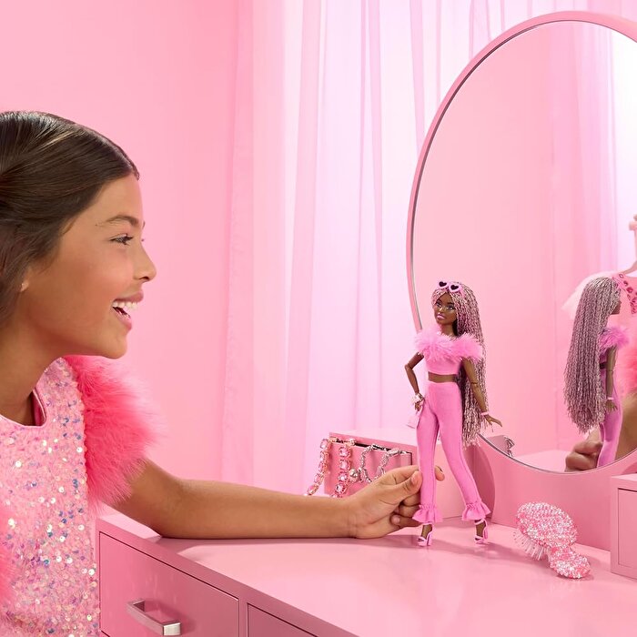Barbie Deluxe Style Bebekler Kahverengi̇ Örgü Saçlı