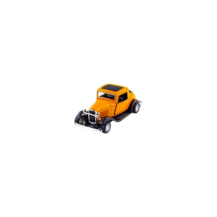 Die Cast 1:32 Retro Hot Rod Çek Bırak Araba Hardal