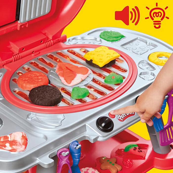 Play Doh Işıklı ve Sesli Sizzlin Izgara Oyun Seti G0500