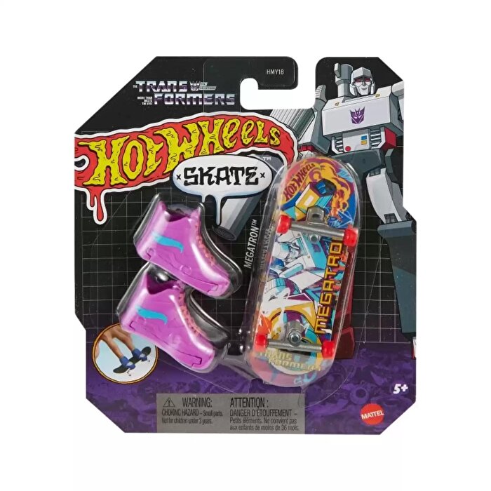 Hot Wheels Skate Parmak Kaykay ve Ayakkabı Paketleri Megatron HVK37