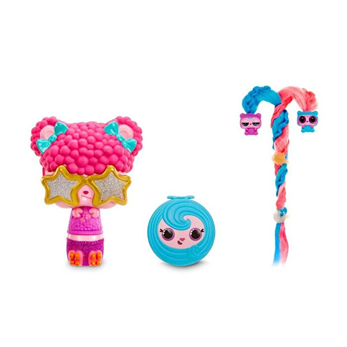 Pop Pop Sürpriz Saçlar 3'ü 1 Arada Pembe Saçlı Yıldız Gözlüklü