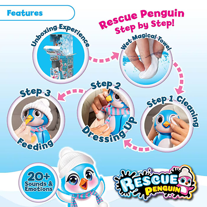 Silverlit Rescue İnteractive Penguen Mavi