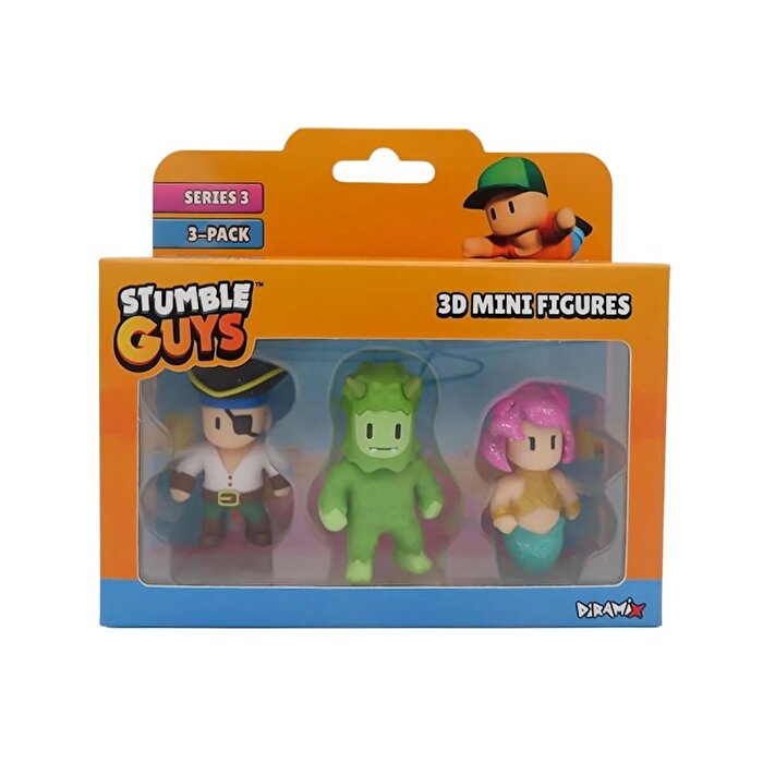 Stumble Guys 3'lü Mini Figür Seti 6 S3 40023
