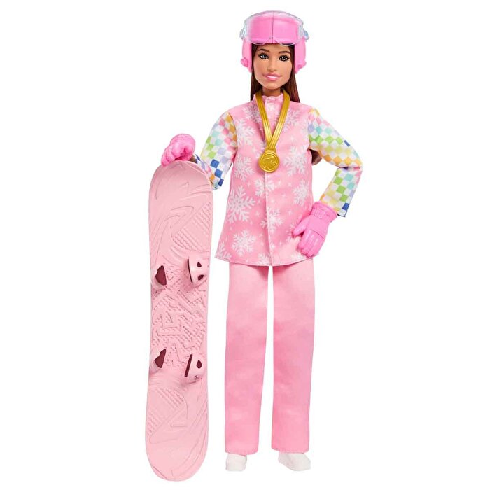 Barbie Kariyer Bebeği Snowboard Sporcusu Bebek JKF78