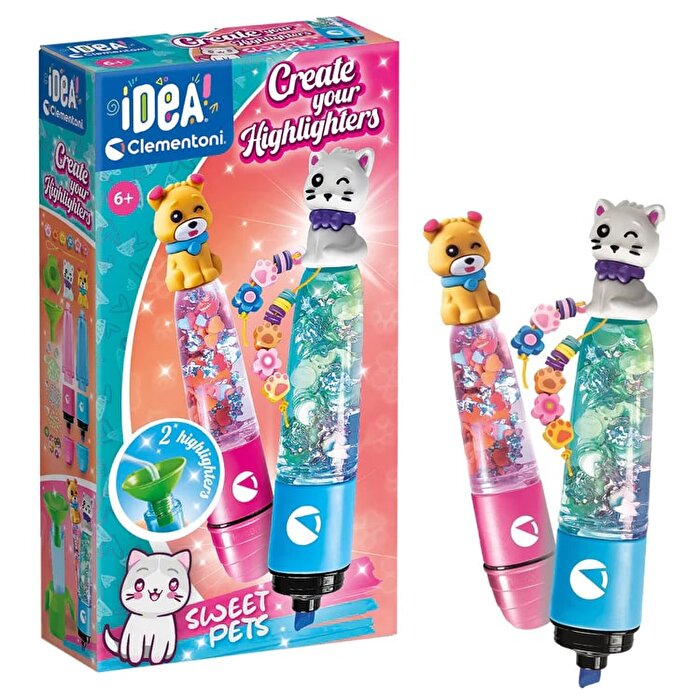 Clementoni Idea Fosforlu Kalem Tasarım Standı Sweet Pets