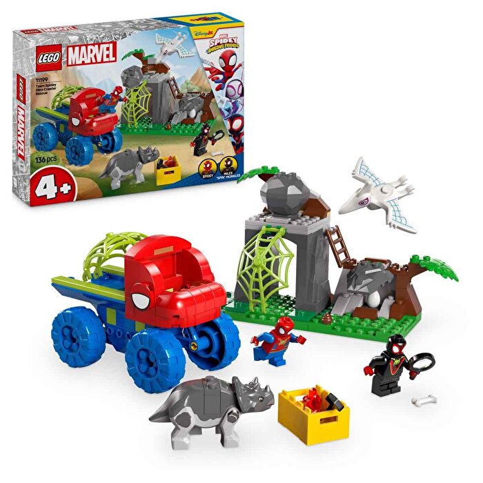 LEGO Marvel Spidey Ekibi Dinozor Kamyonlu Kurtarma 11199