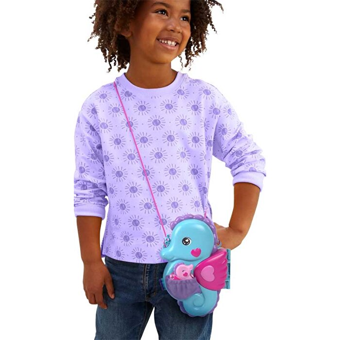 Polly Pocket Çanta Olabilen Micro Oyun Setleri Seahorse Purse HPW03