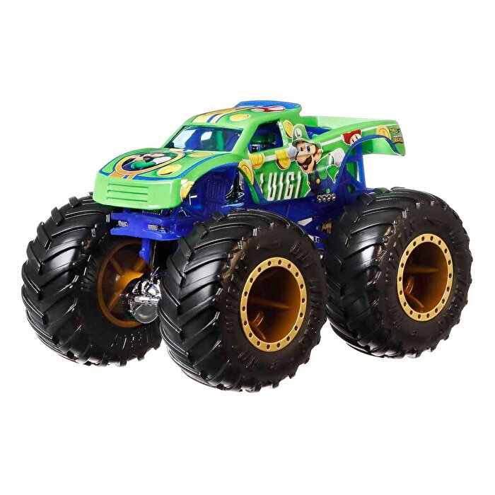 Hot Wheels Monster Trucks Gösteri Dünyası Temalı 1:64 Arabalar Luigi HCR76
