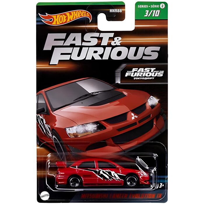 Hot Wheels Fast & Furious Temalı Arabalar Mitsubishi Lancer Evolution IX HNT03