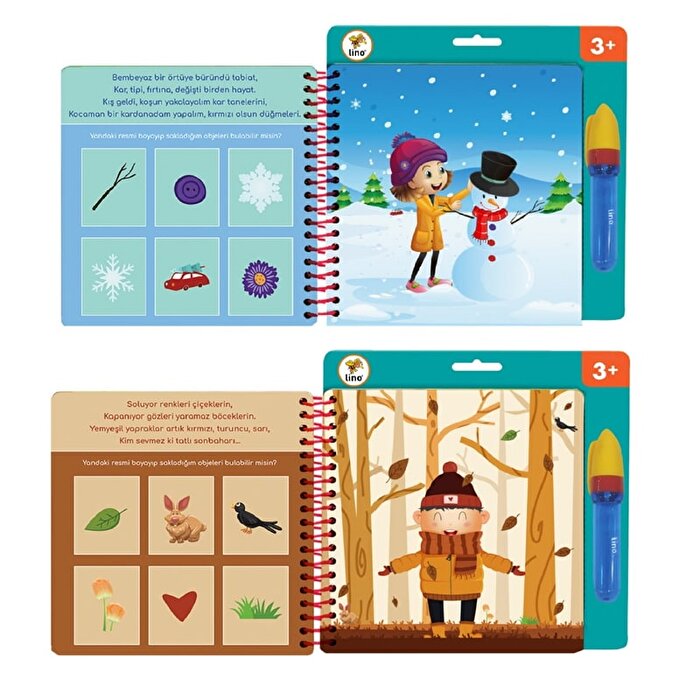 Aqua Magic Sihirli Boyama Kitabı Mevsimler