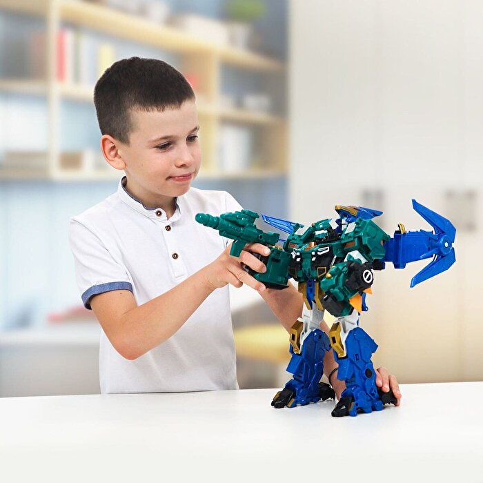 Quantum Heroes Dinoster Stego Blast Wing Sky Aksiyon Robot