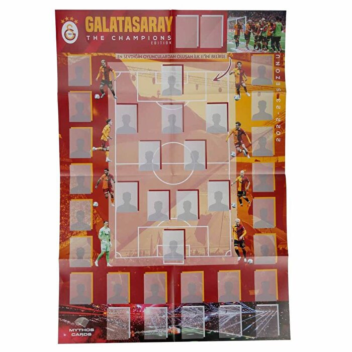 Galatasaray The Champions Edition 2022 23 Sezonu Dev Poster ve Çıkartma Seti