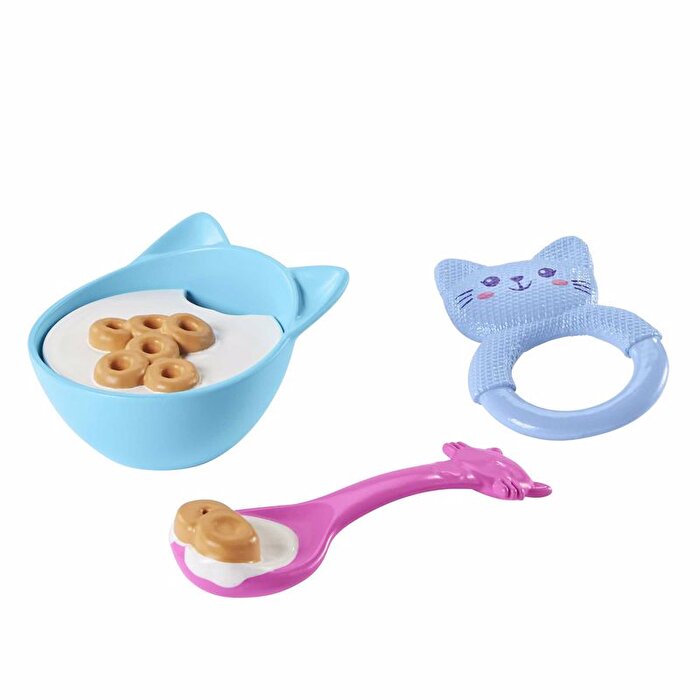 My Garden Baby Sesli ve Aksesuarlı Yavru Kedi Bebeğim Pembe Saçlı HHP29