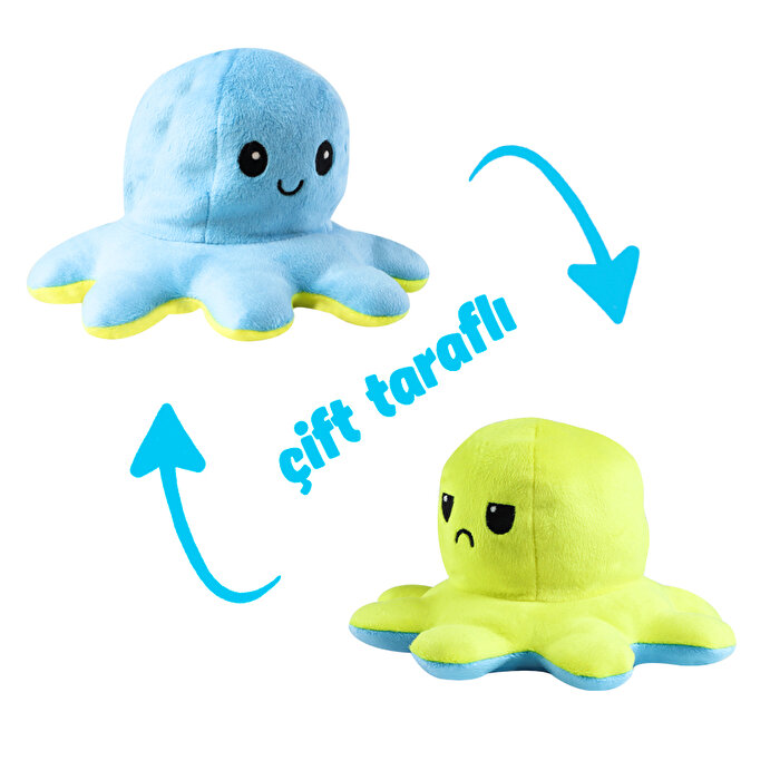 Mavi Sarı Mood Ahtapot