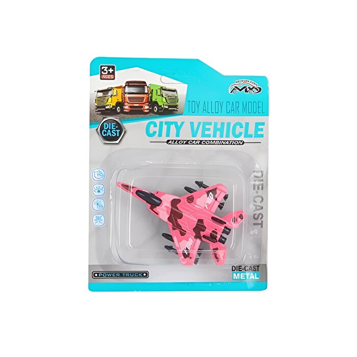 Neon Renkli Savaşçı Uçak Pembe