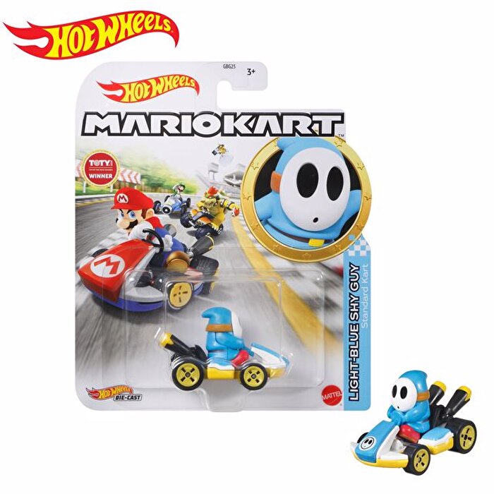 Hot Wheels Mario Kart Karakter Araçlar Light Blue Shy Guy GRN21