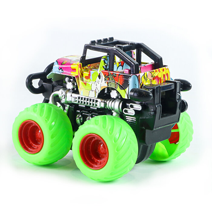 Dev Yeşil Tekerli Minik Araç