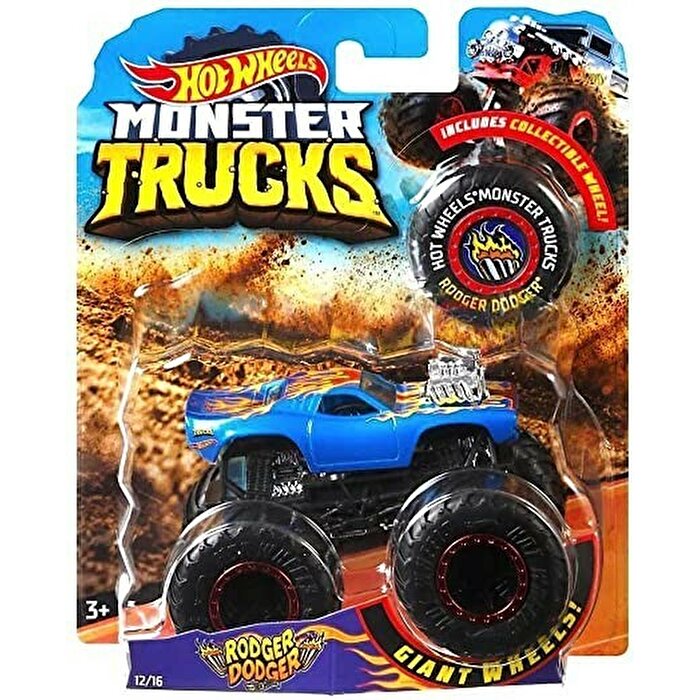Hot Wheels Monster Trucks 1:64 Arabalar Rodger Dodger GJF49