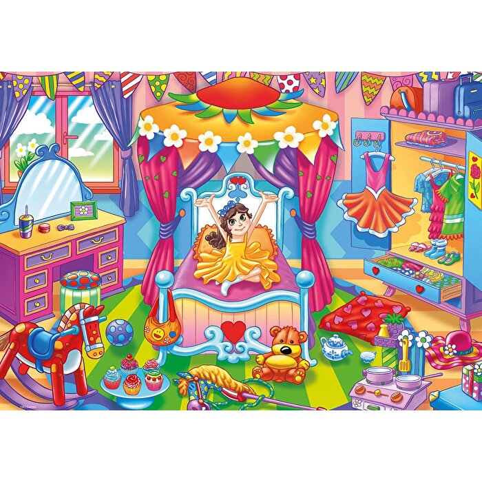 Ks Puzzle A Girl With Toys Jumbo Boy Puzzle 24 Parça