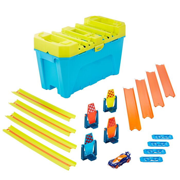 Hot Wheels Track Builder Kutulu Uzman Serisi Yarış Seti GLC95