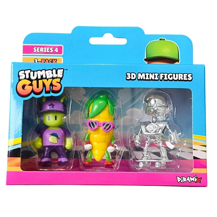 Stumble Guys 3'lü Mini Figür S4 Set 4