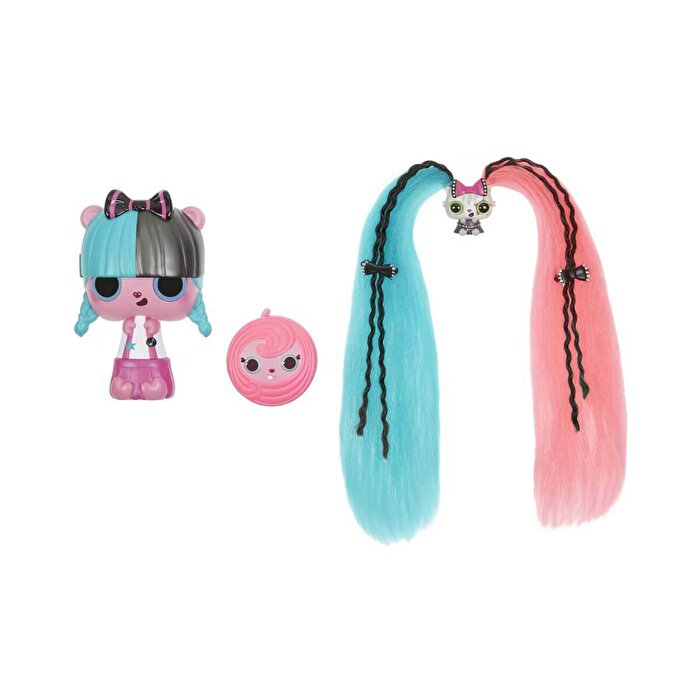 Pop Pop Sürpriz Saçlar 3'ü 1 Arada Turkuaz Siyah Saçlı