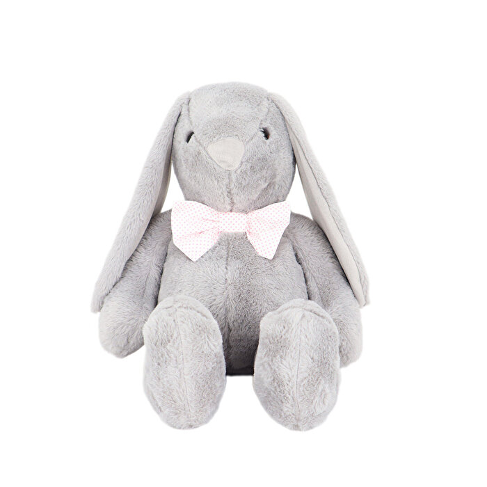 Papyonlu Uzun Kulak Tavşan Gri 60 Cm