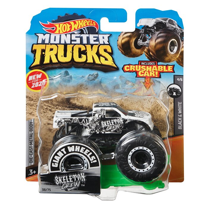 Hot Wheels Monster Trucks 1:64 Arabalar Skeleton Crew GJF17