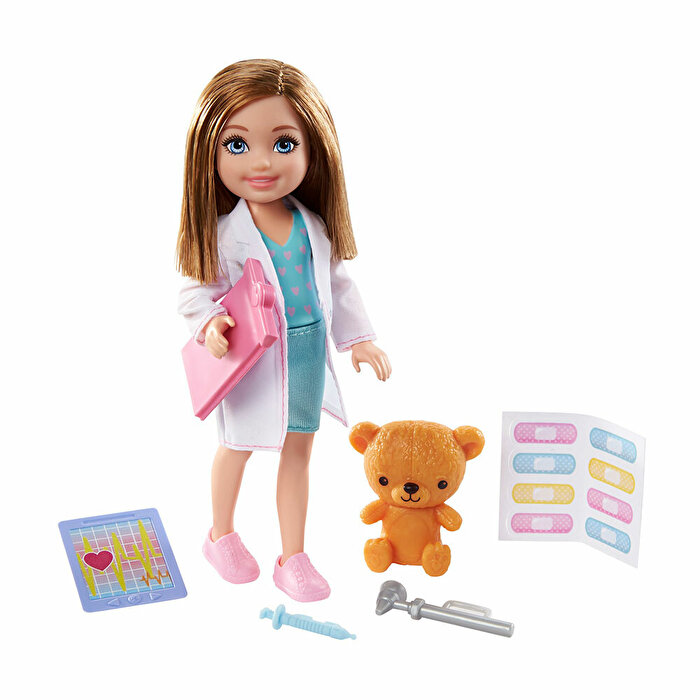 Barbie Chelsea Meslekleri Öğreniyor Bebek Serisi Doktor GTN88