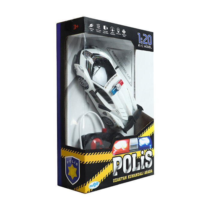 1:20 Ölçekli Uzaktan Kumandalı Polis Arabası