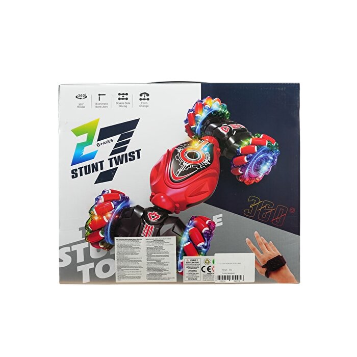 Bileklik Kumandalı Şarjlı Stunt Car Twist Akrobat Araba Yeşil