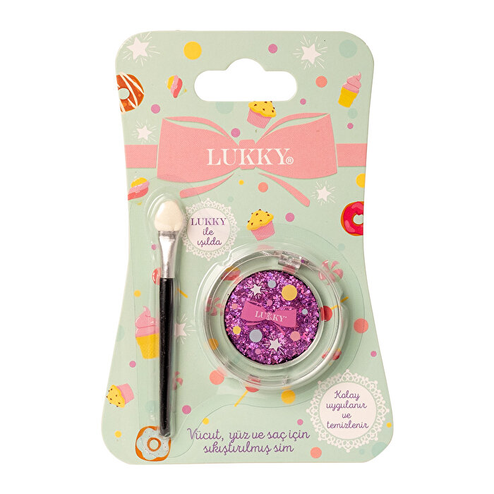 Lukky Saç, Yüz ve Vücut İçin Mor Fırçalı Sim