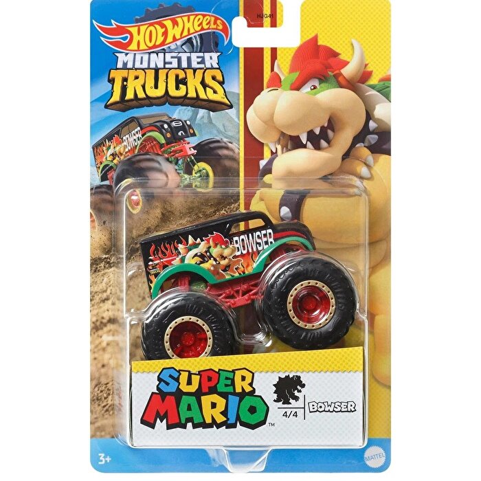 Hot Wheels Monster Trucks Gösteri Dünyası Temalı 1:64 Arabalar Bowser HCR78