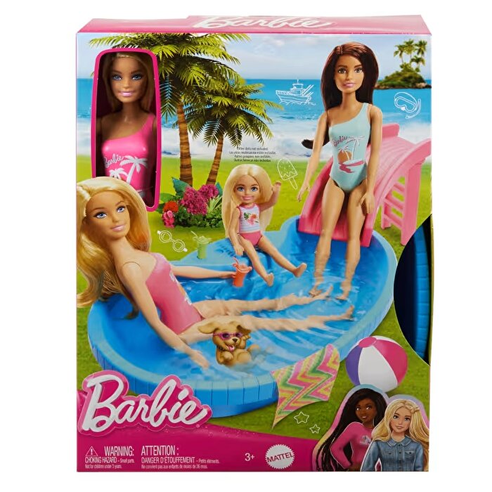 Barbie Bebek ve Havuz Oyun Seti HRJ74