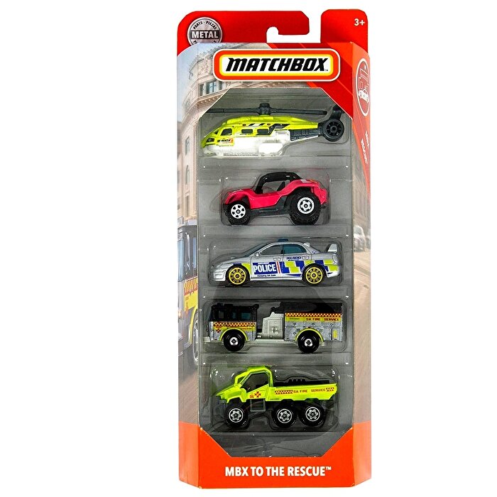 Matchbox Beşli Araba Seti MBX to the Rescue GBJ76