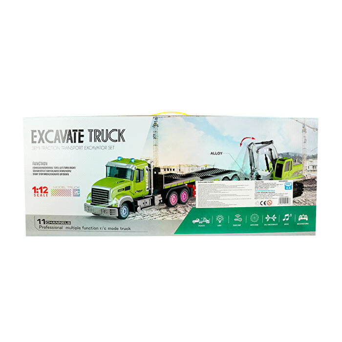 Uzaktan Kumandalı 1:12 Kepçe Taşıma Aracı