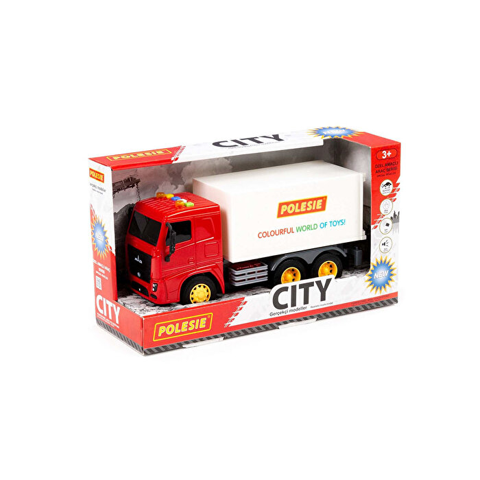 Polesie City Işıklı ve Sesli Kapalı Kasa Kamyon