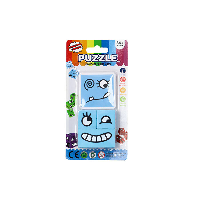 Rubik Emoji Puzzle Mavi